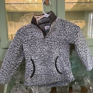 Wonder Nation Black and White Fleece Sweater